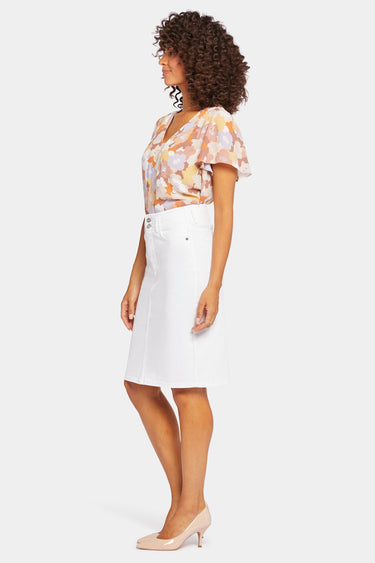 NYDJ High Waist Skirt - Optic White