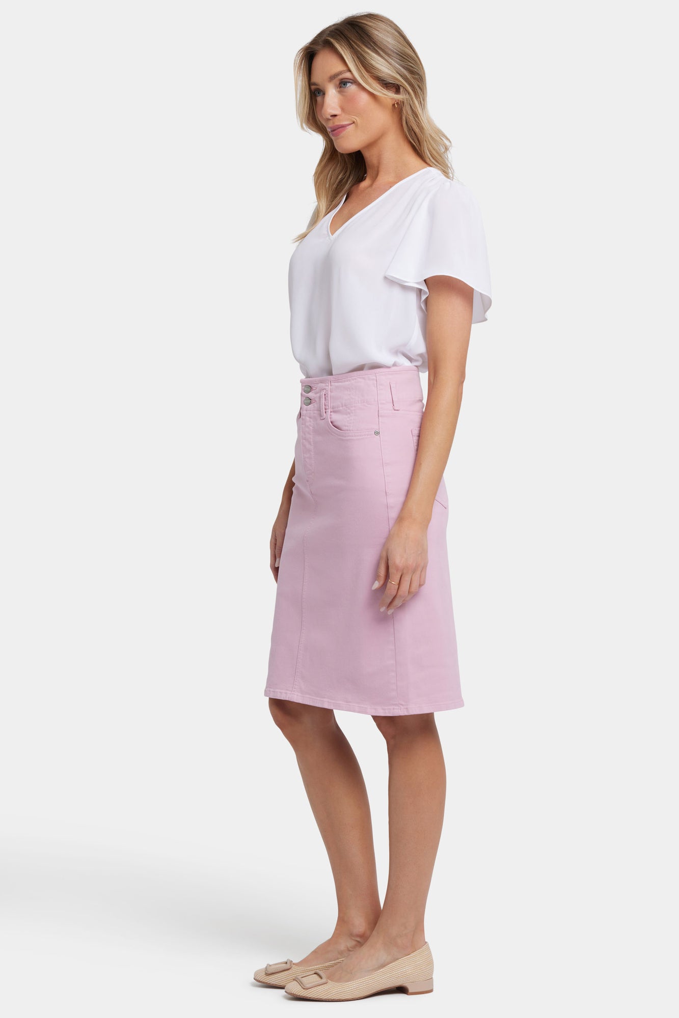 NYDJ High Waist Skirt - Pink Nectar