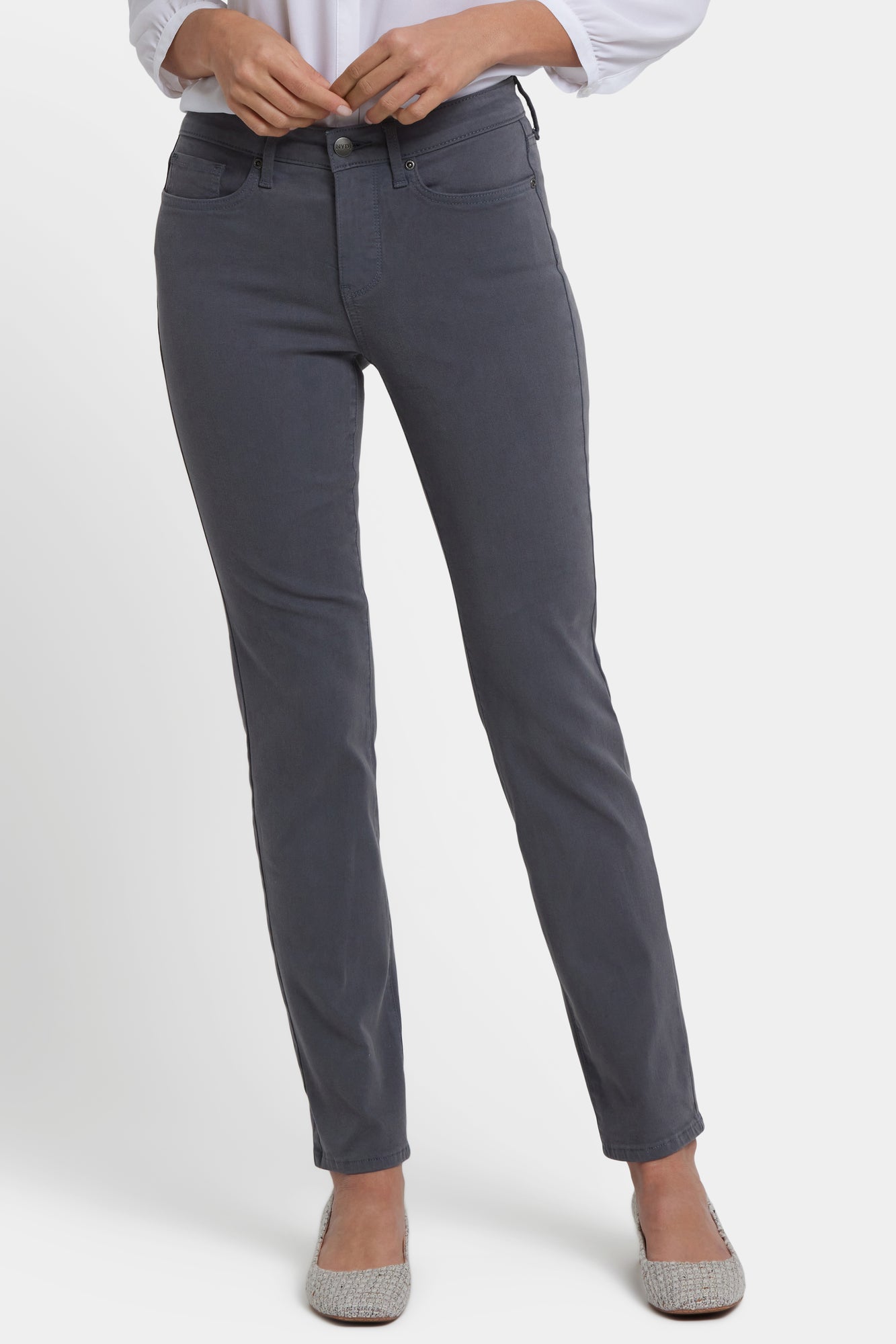 NYDJ Sheri Slim Jeans - Vintage Charcoal