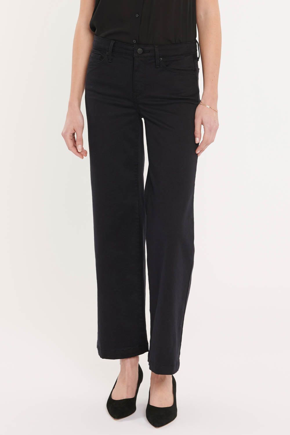 【Paragraph】23SS★ Paragraph Heritage Needle point T No.050 Teresa Wide Leg Jeans In Plus Size With 1 1/2