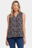 NYDJ Sleeveless Pintuck Blouse - Marisol