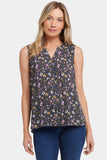 NYDJ Sleeveless Pintuck Blouse - Marisol