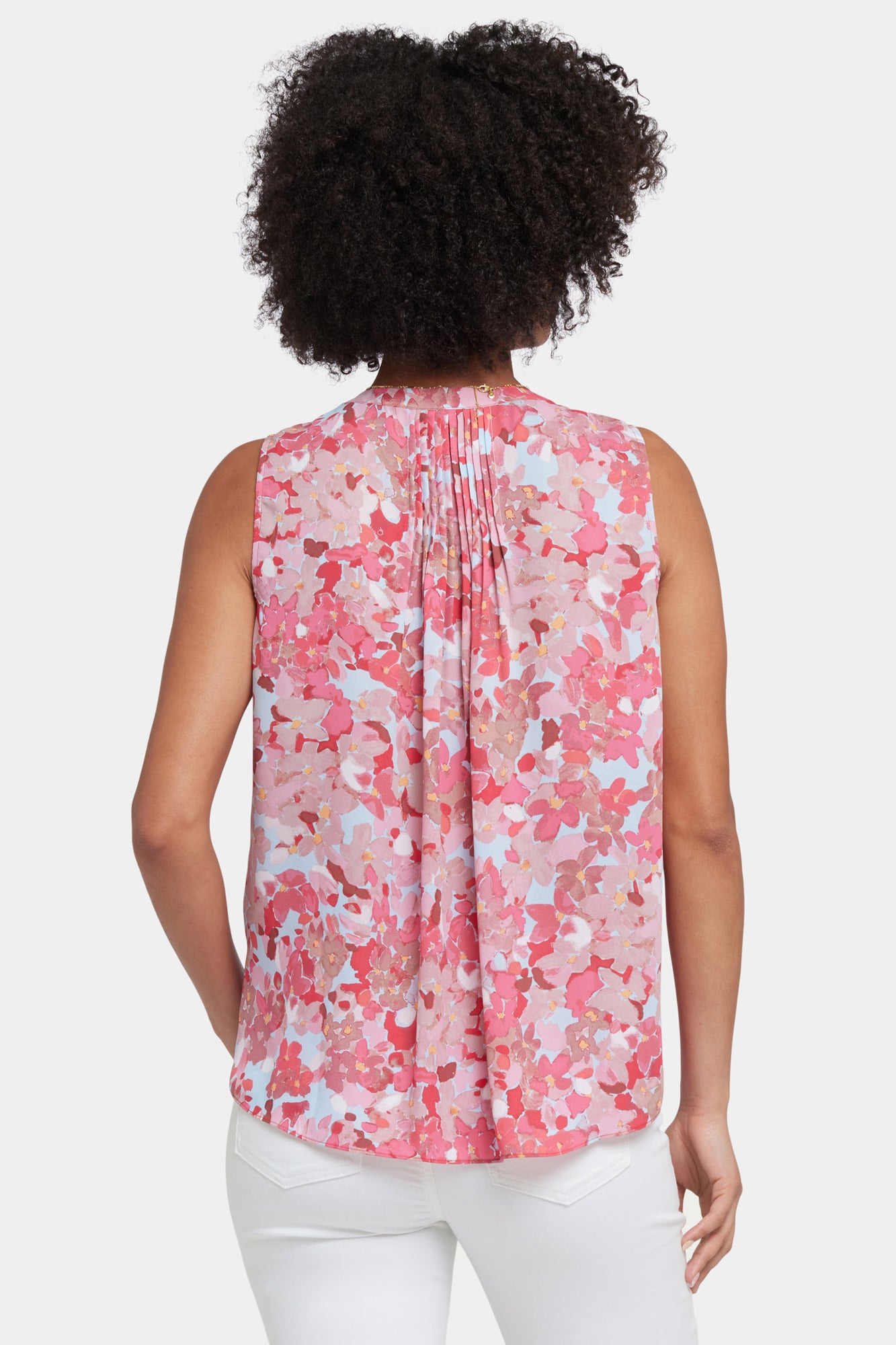 NYDJ Sleeveless Pintuck Blouse - Luciana