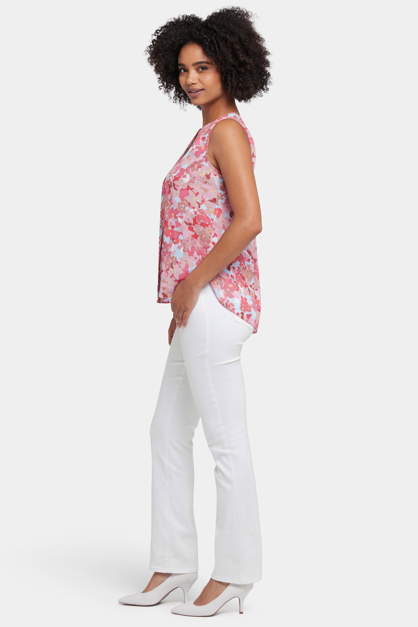 NYDJ Sleeveless Pintuck Blouse - Luciana