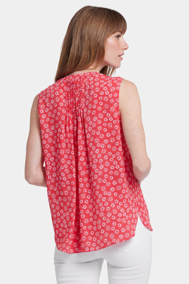 NYDJ Sleeveless Pintuck Blouse  - Teresita