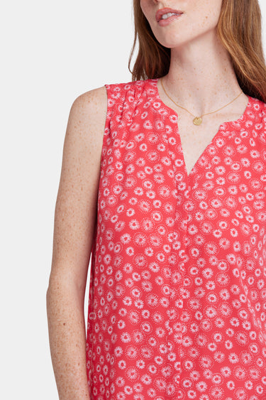 NYDJ Sleeveless Pintuck Blouse  - Teresita