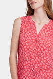 NYDJ Sleeveless Pintuck Blouse - Teresita