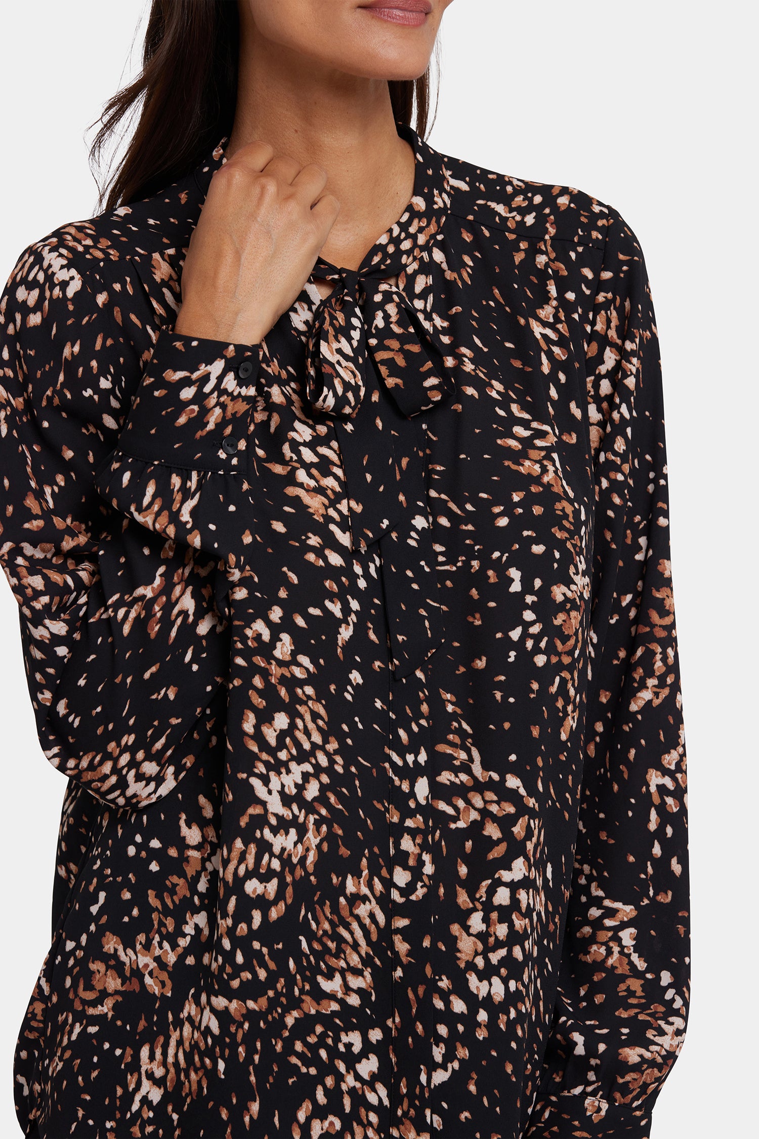 Tie-Neck Blouse - Le Montclair Multi | NYDJ
