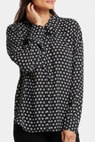 NYDJ Tie-Neck Blouse - Pearl Medallion