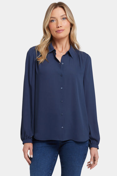 NYDJ Modern Blouse - Oxford Navy