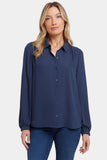 NYDJ Modern Blouse - Oxford Navy