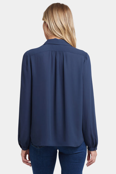 NYDJ Modern Blouse - Oxford Navy