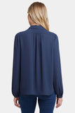 NYDJ Modern Blouse - Oxford Navy