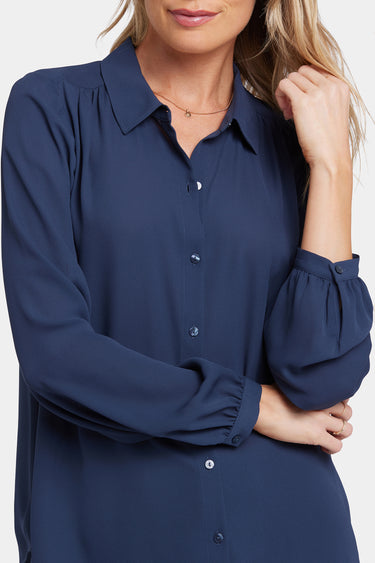 NYDJ Modern Blouse - Oxford Navy