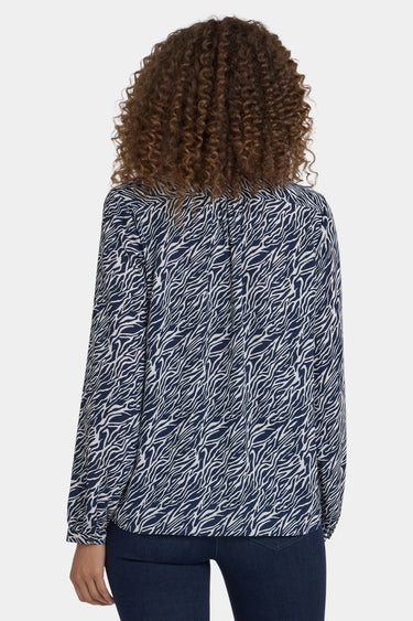 NYDJ Modern Blouse - Vintage Zebra