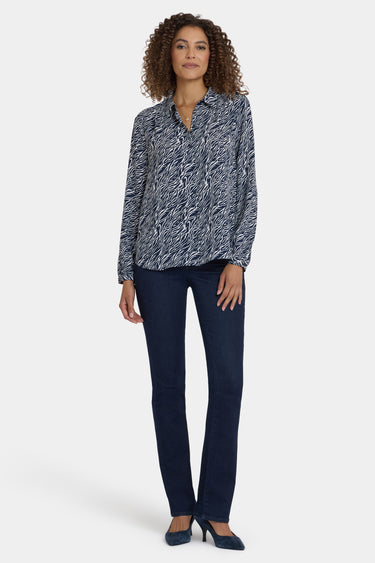 NYDJ Modern Blouse - Vintage Zebra