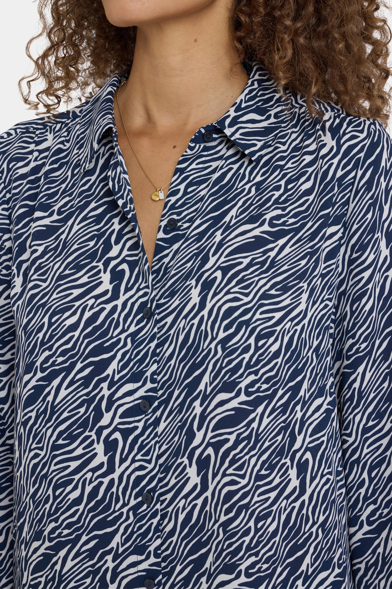 NYDJ Modern Blouse - Vintage Zebra