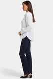 NYDJ Ruffle Neck Blouse - Optic White