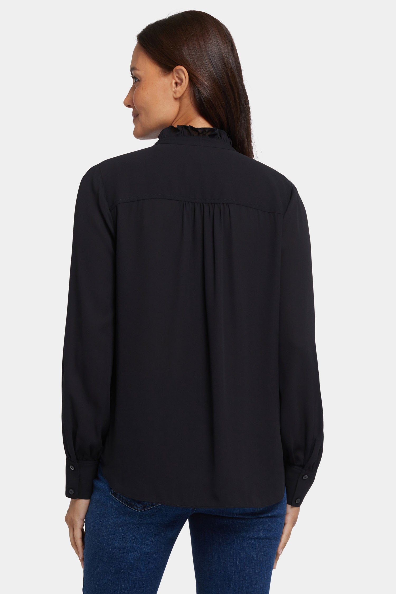 売れ筋商品|||シスタージュン シャツ レディース トップス BIRCH RUFFLE BLOUSE - Button-down blouse - black Sister Jane BIRCH RUFFLE BLOUSE - Button-down blouse - black