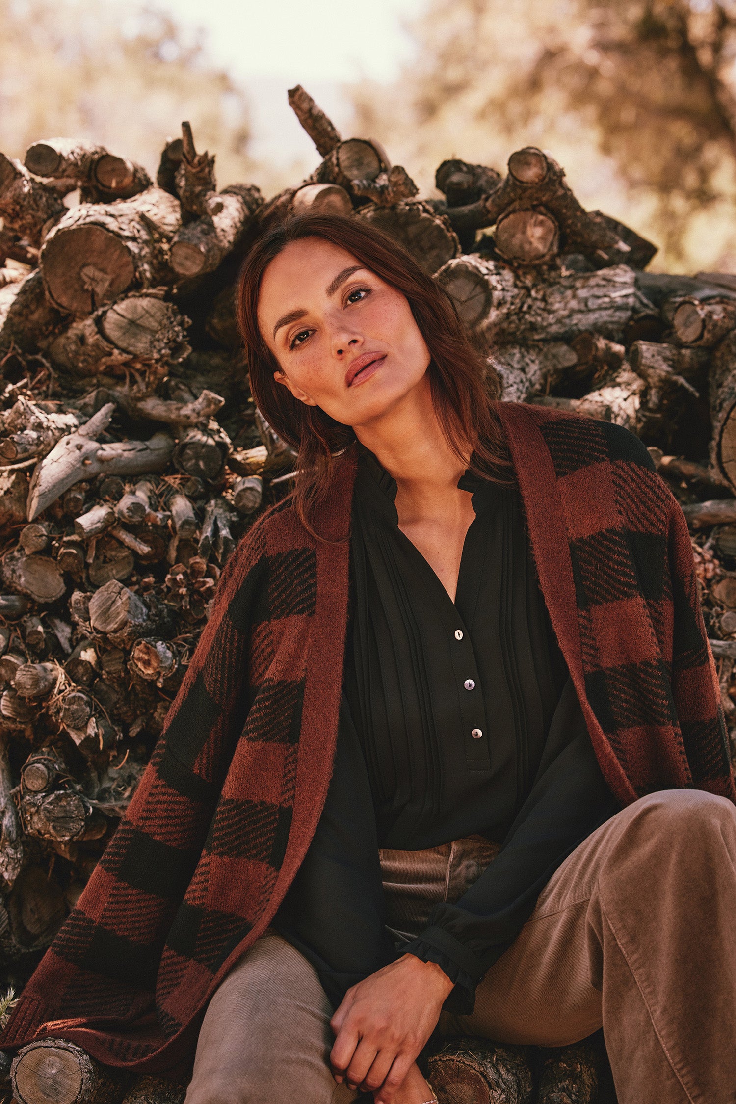 Pleated Front Tunic - Black Solids | NYDJ