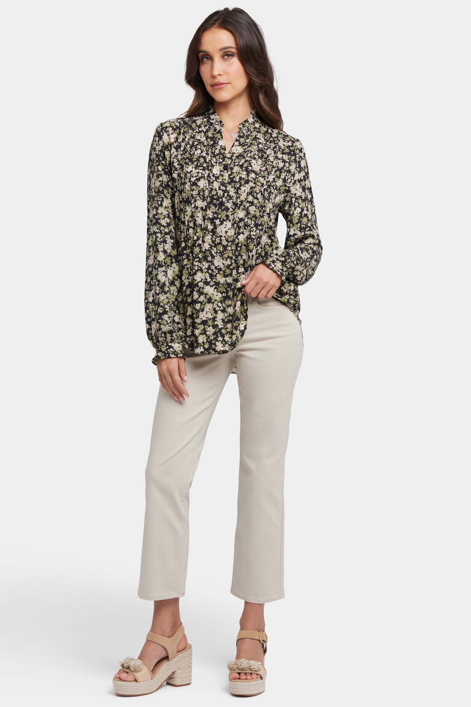 Tunic Length Side Slit Pullover Top | M Magaschoni