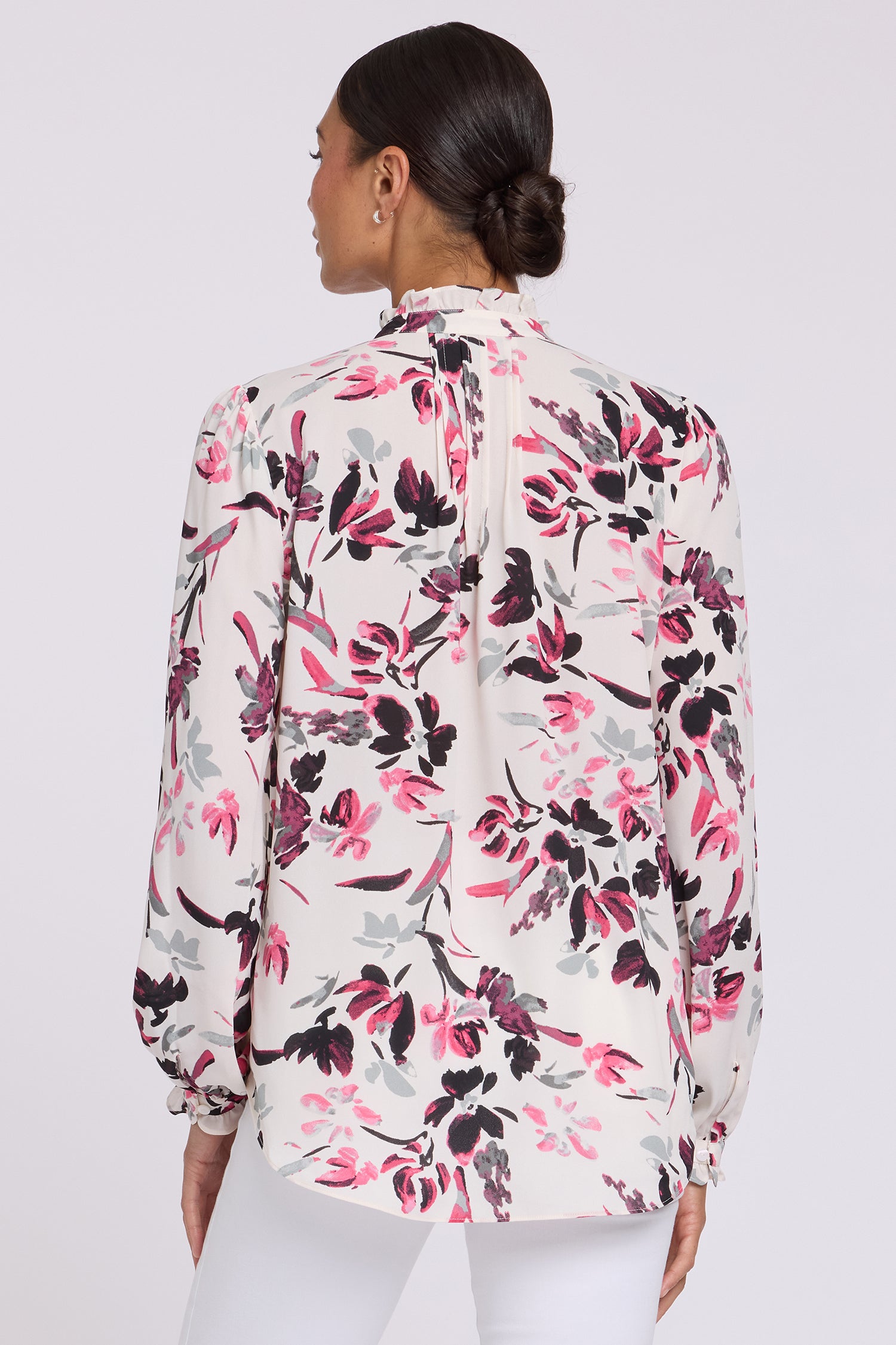 Pleated Front Tunic - Starlight Garden Pink | NYDJ