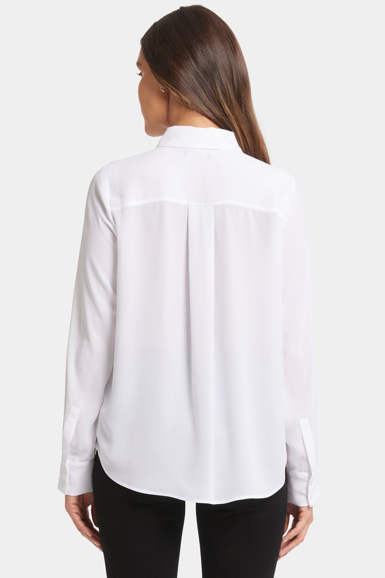 NYDJ Tuxedo Blouse - Optic White