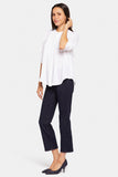 NYDJ Pleated Short Sleeved Blouse - Optic White