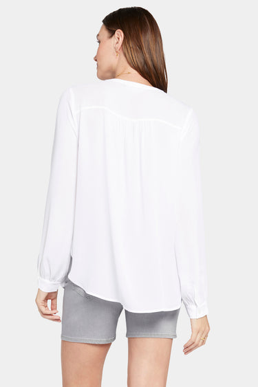 NYDJ Simone Blouse - Optic White