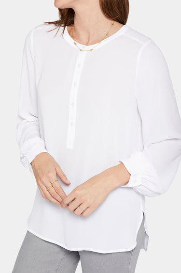 NYDJ Simone Blouse - Optic White