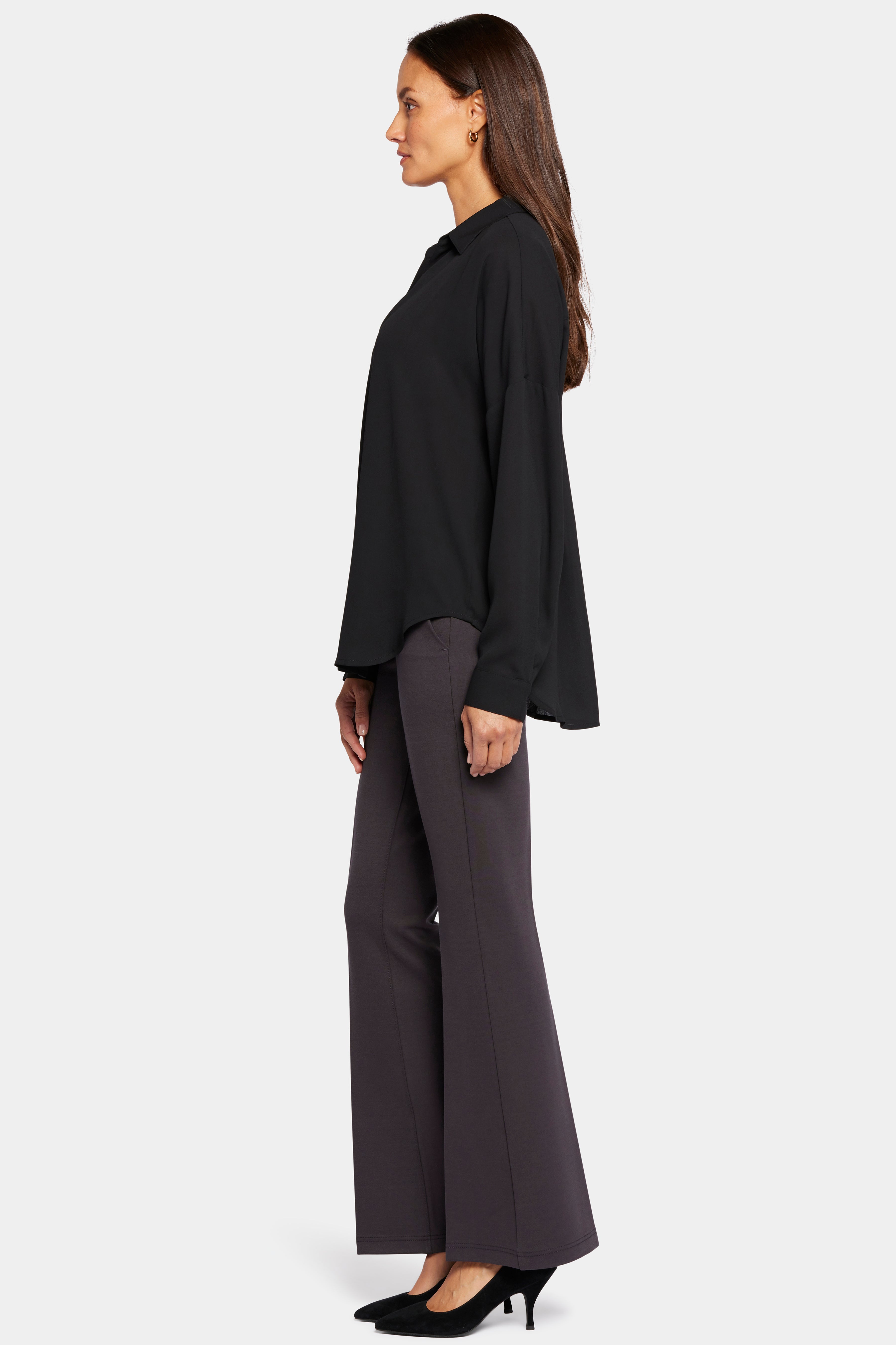 g*i様 HAENGNAE ブラウス TAMAGO BLOUSE / Black Becky Blouse - Black Solid Colors | NYDJ