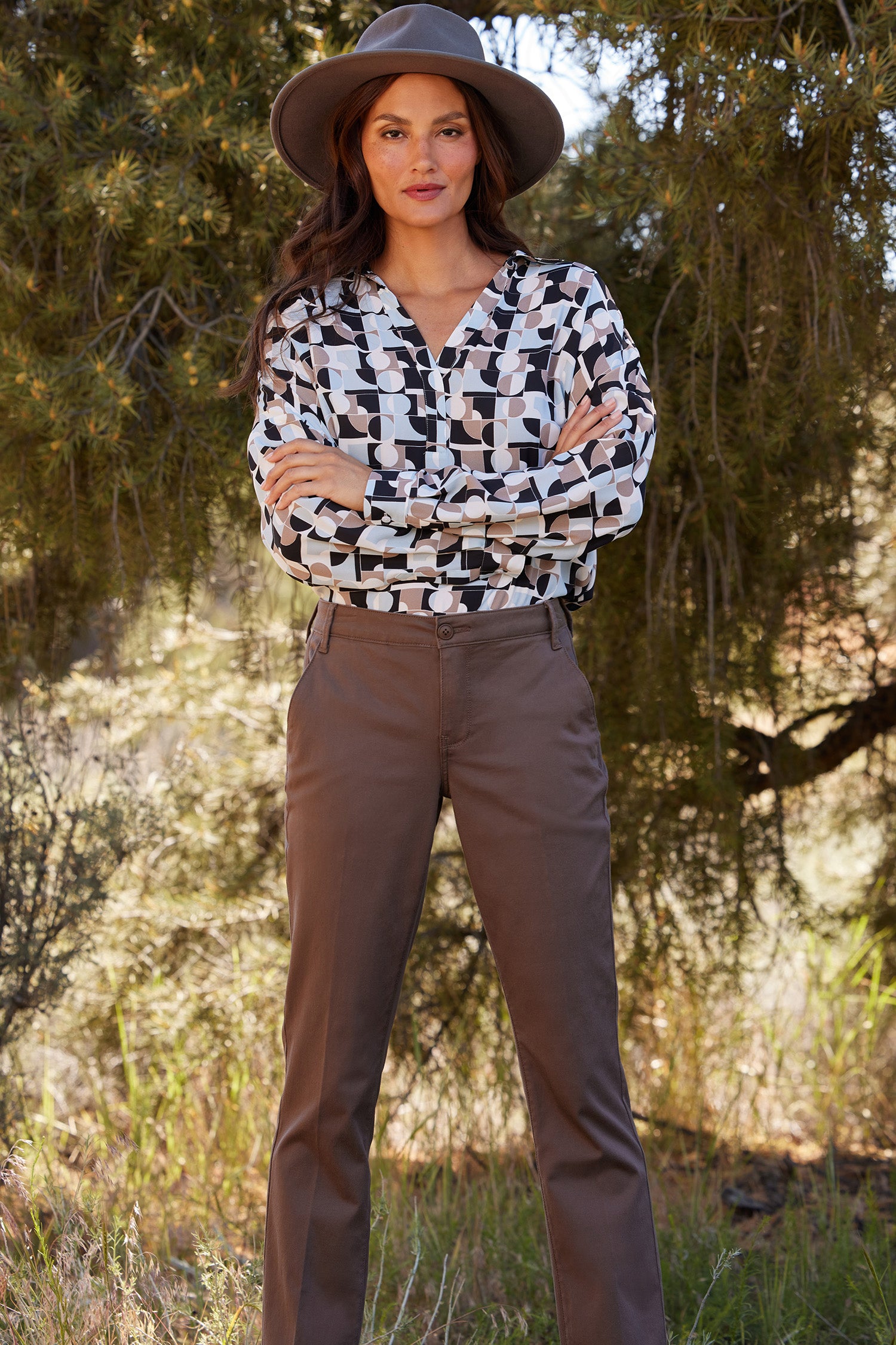 Becky Short Sleeved Blouse - Paislyn White | NYDJ