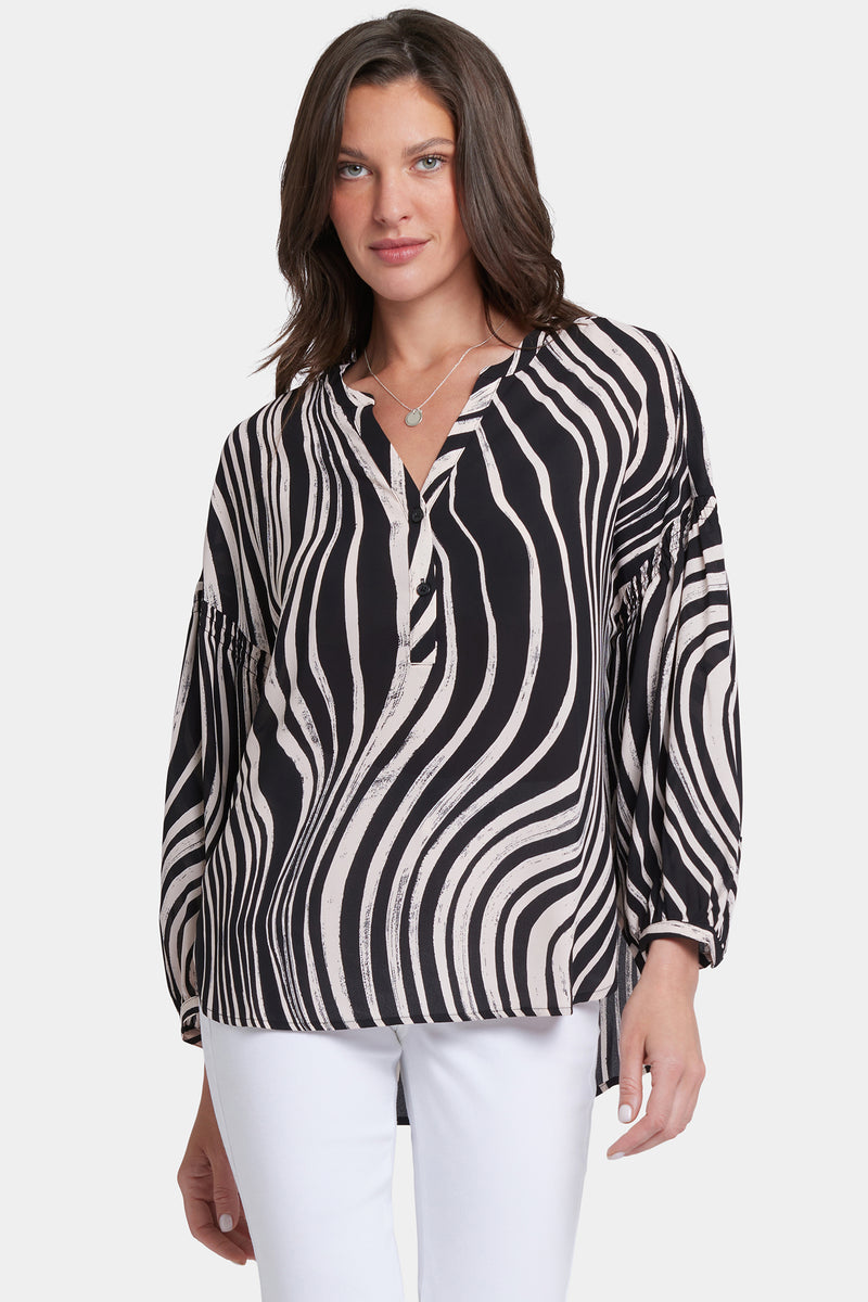 NYDJ Paulina Peasant Blouse - Las Carreras