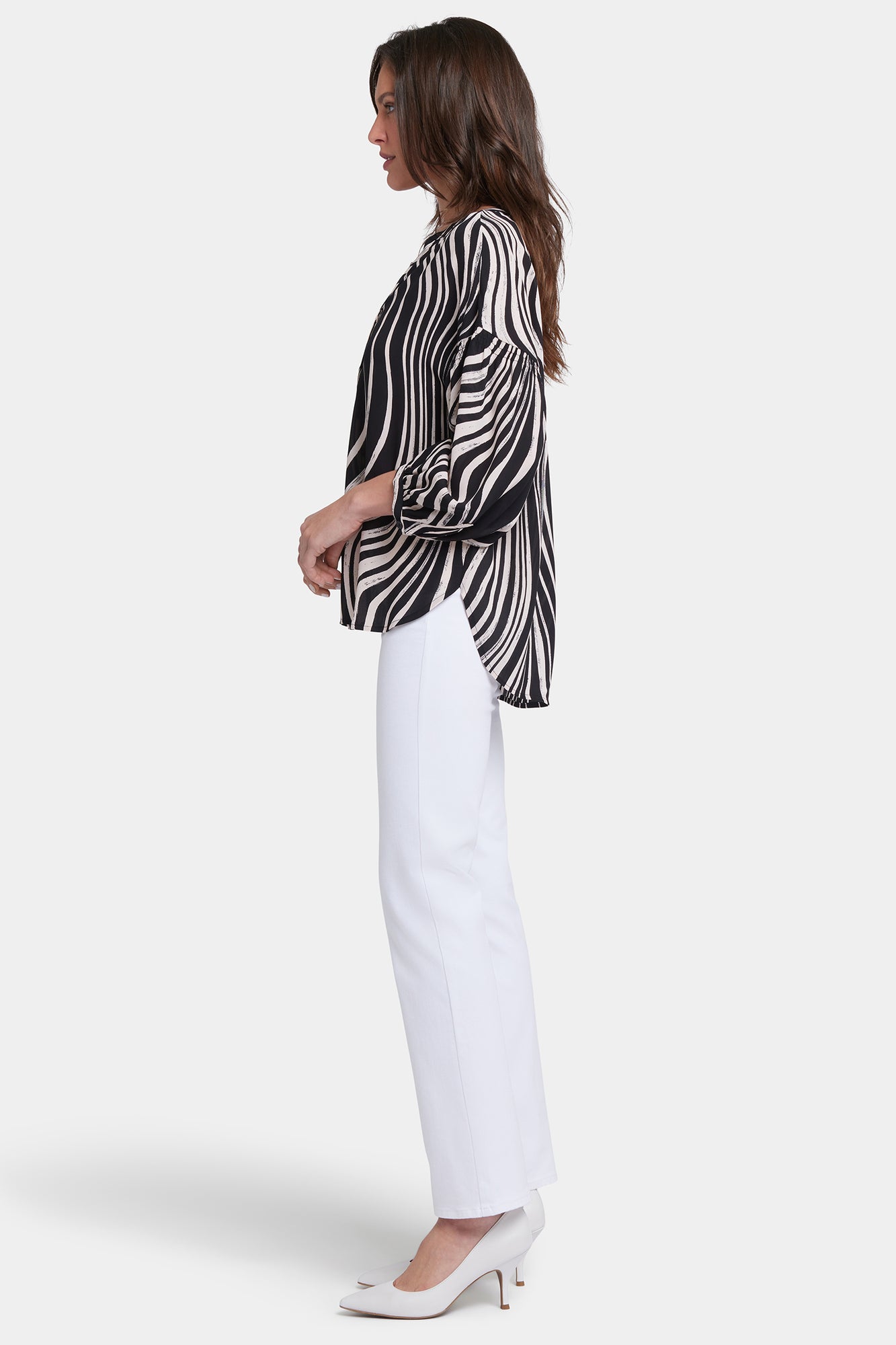 NYDJ Paulina Peasant Blouse - Las Carreras
