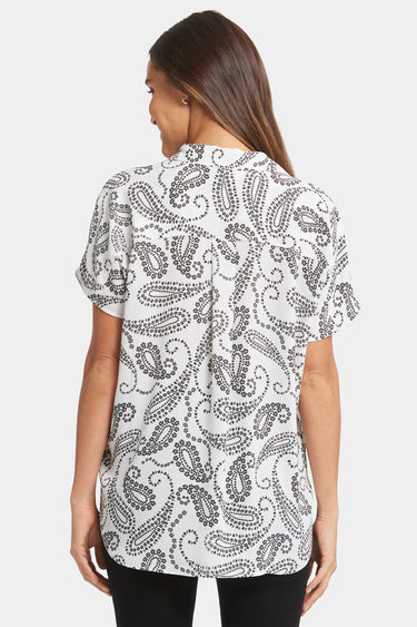 NYDJ Becky Short Sleeved Blouse - Paislyn
