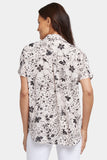 NYDJ Becky Short Sleeved Blouse - Luna Flores