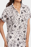 NYDJ Becky Short Sleeved Blouse - Luna Flores