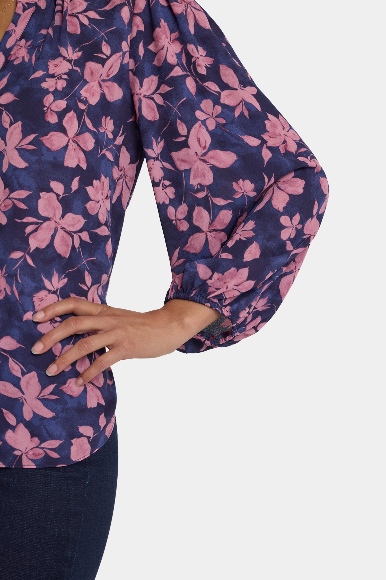Puff Sleeved Popover Top - Felicita Purple | NYDJ
