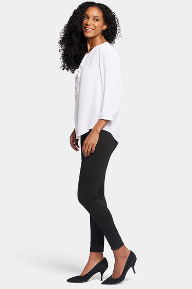 NYDJ Flounce Front Blouse - Optic White