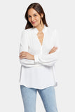 NYDJ Hannah Blouse  - Optic White