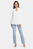 NYDJ Hannah Blouse  - Optic White