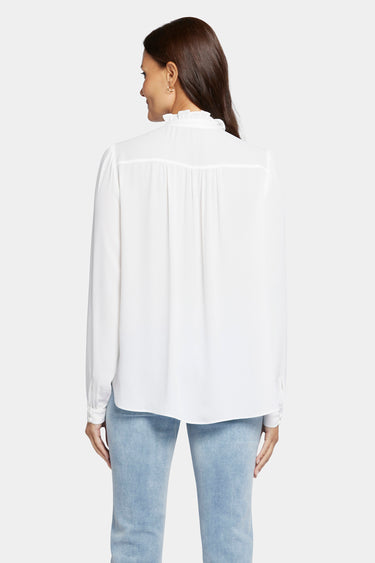 NYDJ Hannah Blouse  - Optic White