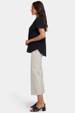 NYDJ Pleated Flutter Sleeved Blouse - Black