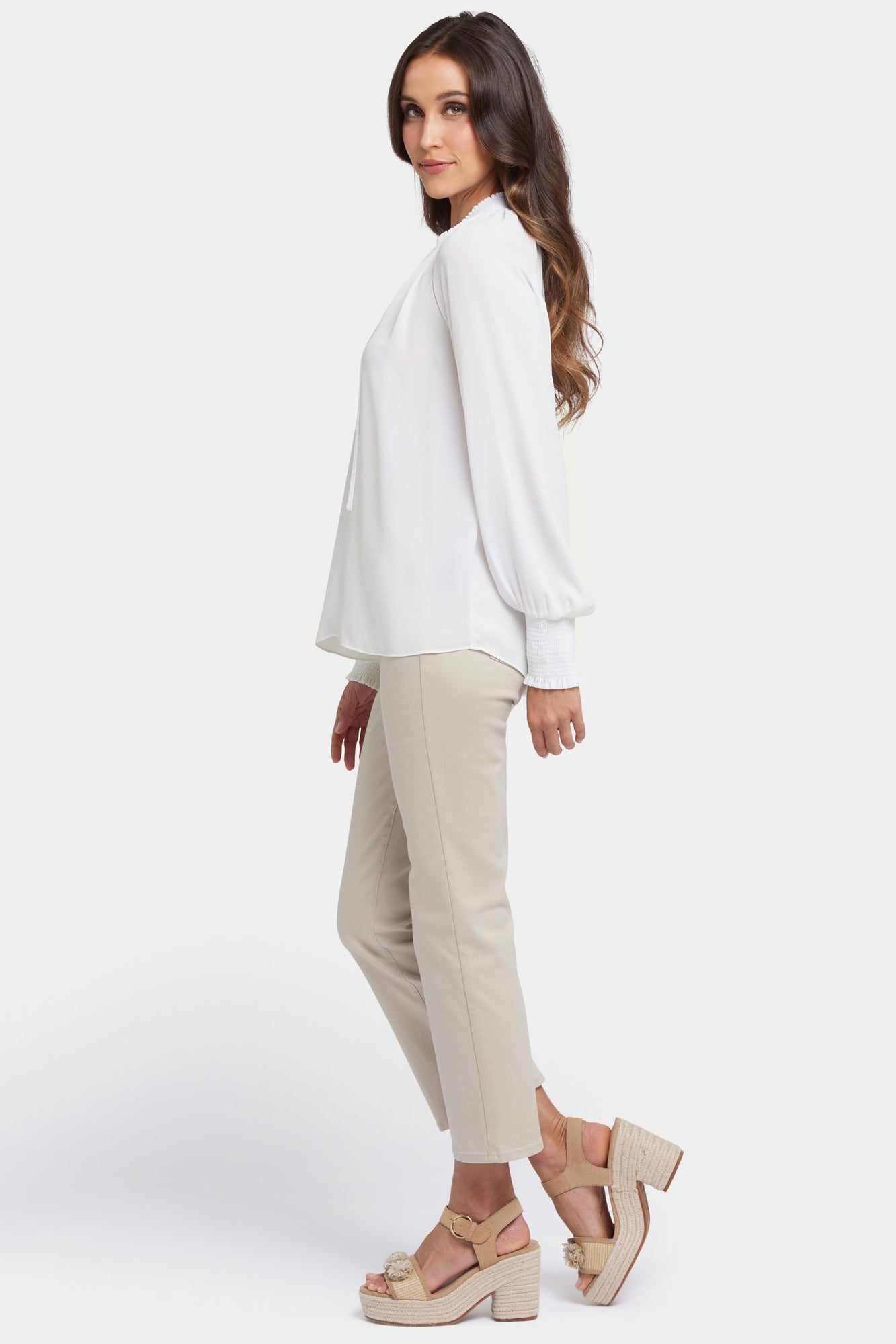 NYDJ Gemma Blouse - Optic White