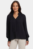 NYDJ Gemma Blouse - Black