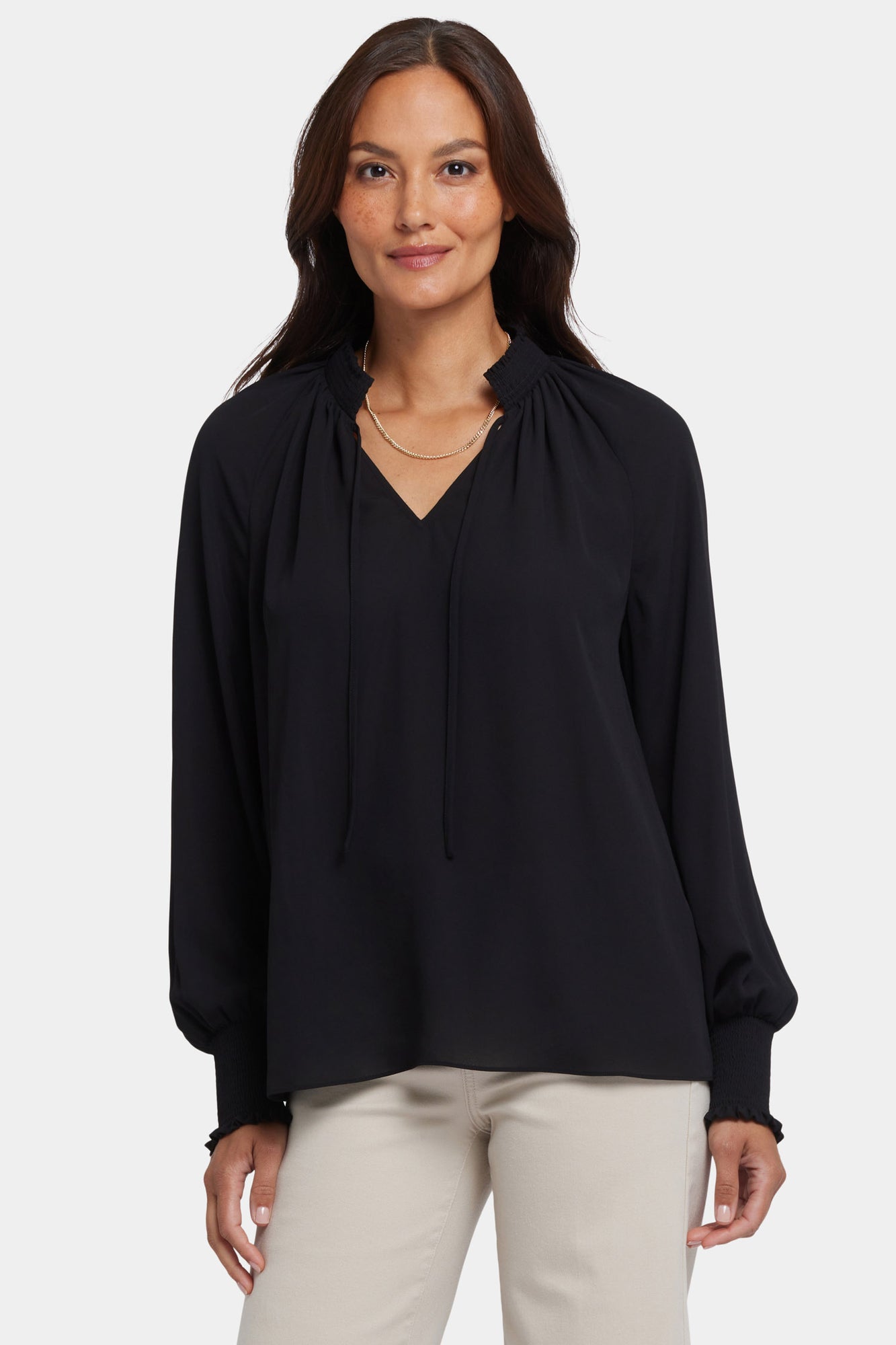 NYDJ Gemma Blouse - Black