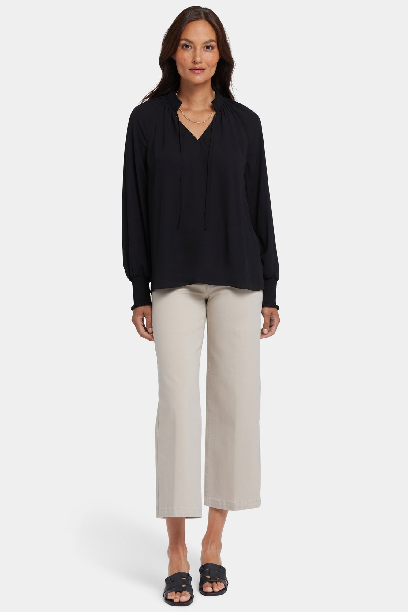 NYDJ Gemma Blouse - Black