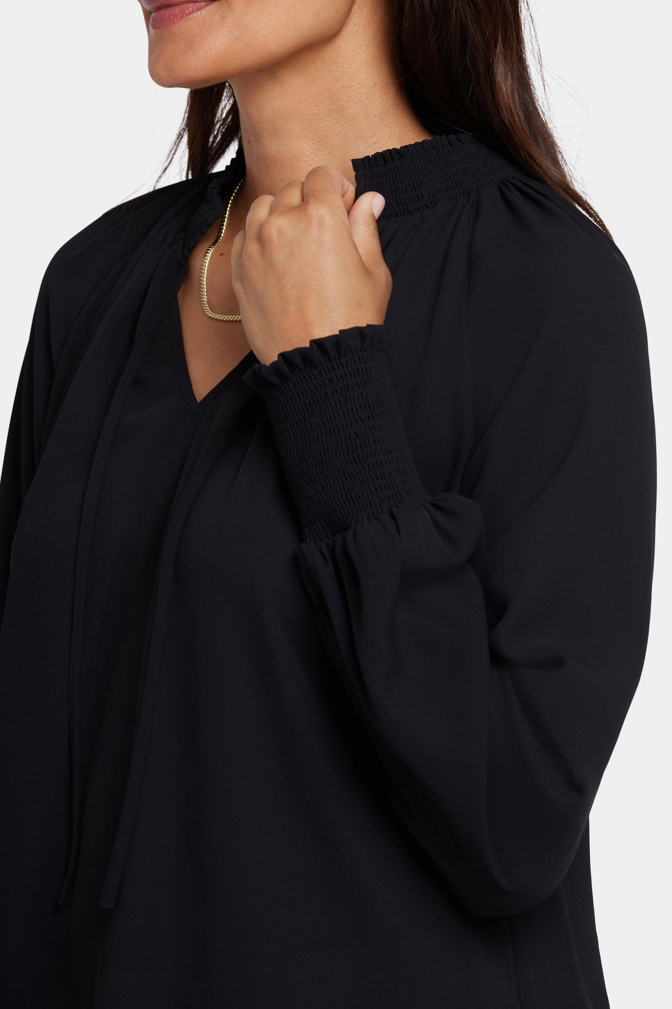 NYDJ Gemma Blouse - Black