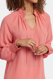 NYDJ Gemma Blouse - Coral Haze