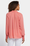 NYDJ Gemma Blouse - Coral Haze